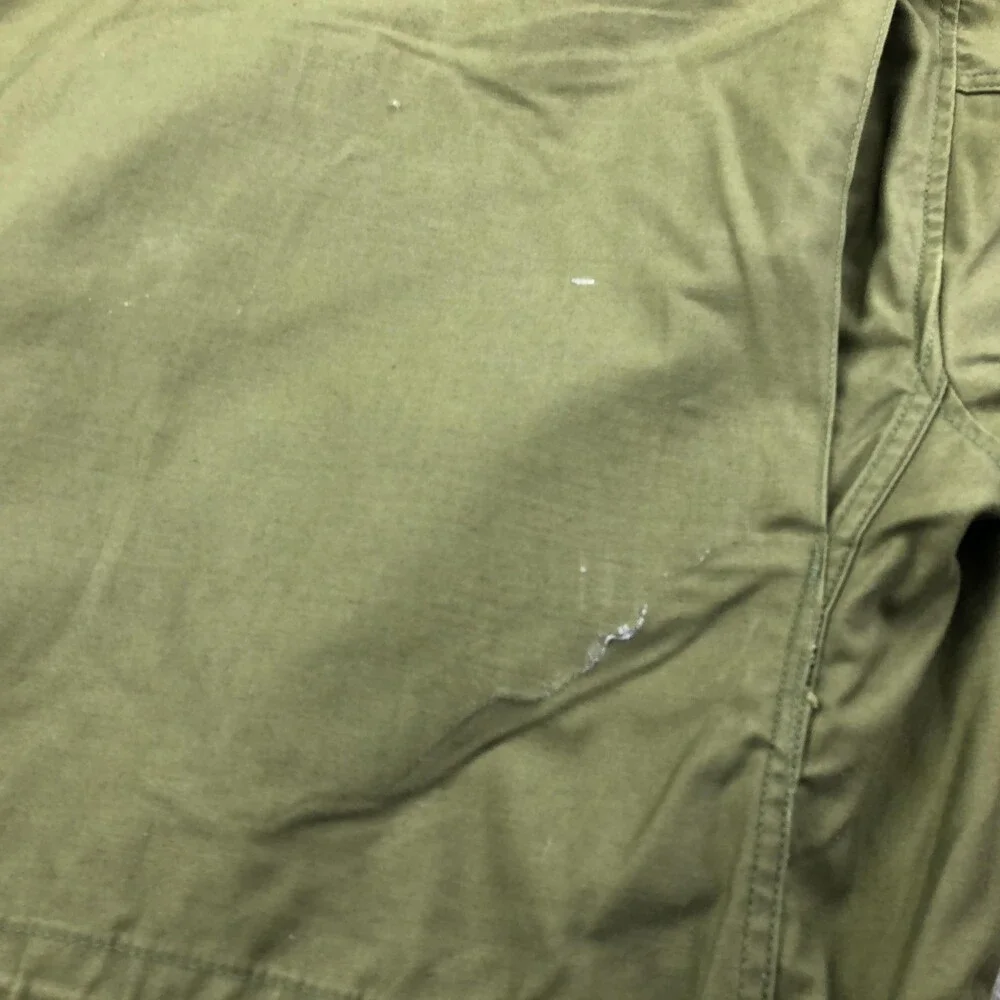 Vintage US Army Coat Mens Small Green Canvas Cold Weather Field Military OG-107